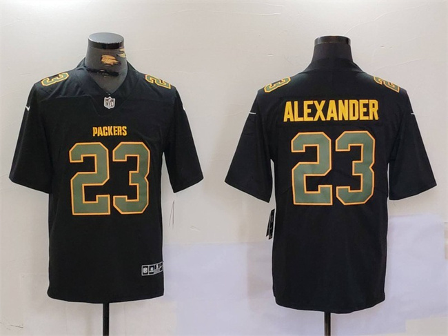 Men's Green Bay Packers #23 Jaire Alexander Black Fashion Vapor Limited Stitched Football Jersey Men's Green Bay Packers #23 Jaire Alexander Black Fashion Vapor Limited Stitched Football Jersey